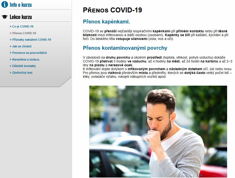E-LEARNING CO POTŘEBUJETE VĚDĚT O COVID-19