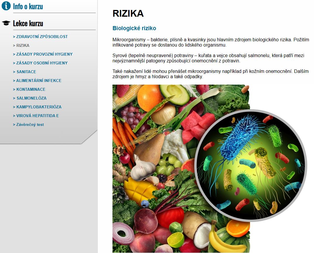 E-LEARNING HYGIENICKÉ MINIMUM