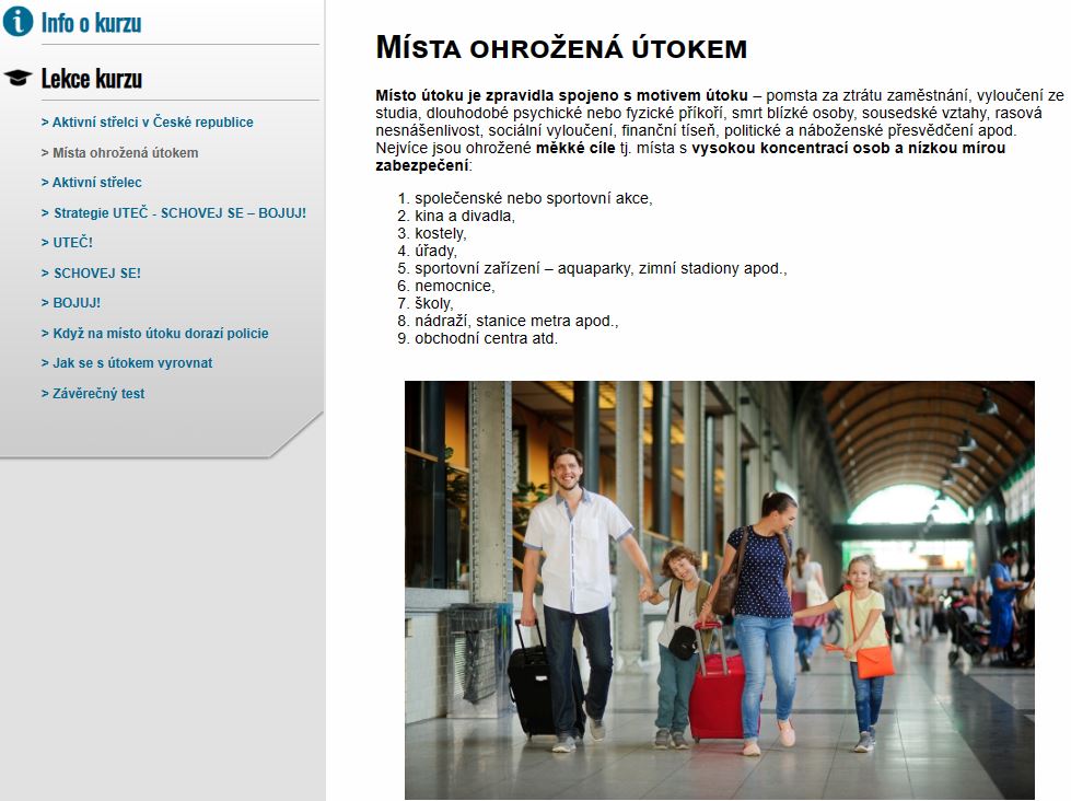 E-LEARNING JAK PŘEŽÍT ÚTOK AKTIVNÍHO STŘELCE