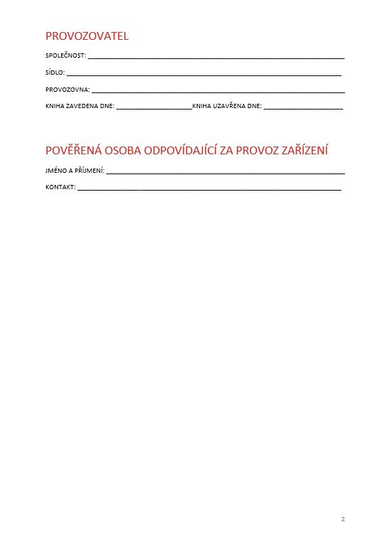 KNIHA KONTROL AUTONOMNÍ HLÁSIČE 