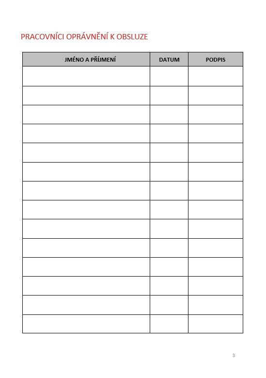 PROVOZNÍ DENÍK ZDVIHACÍHO ZAŘÍZENÍ 70 str. A5