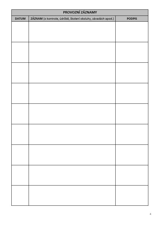 PROVOZNÍ DENÍK MANIPULAČNÍHO VOZÍKU 70 str. A4