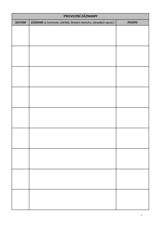 PROVOZNÍ DENÍK KOTELNY 70 str. A5
